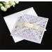 Butterfly Invitation Wedding Invites Reception Cards White Laser Card